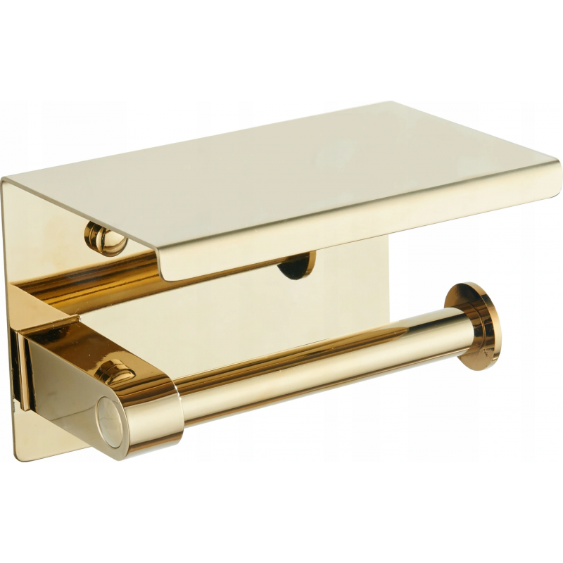 Mexen Papierhalter mit Regal, Gold - 701197-50