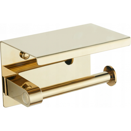Mexen Papierhalter mit Regal, Gold - 701197-50
