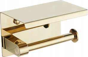 Mexen Papierhalter mit Regal, Gold - 701197-50