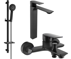 Mexen Alexa DQ40 Badeset, schwarz - 71213DQ40-70