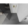 Mexen Kioto Duschwand Walk-in 55 x 200 cm, transparent 8 mm, gold gebürstet - 800-055-101-55-00