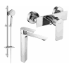 Mexen Alexa DQ40 Duschset, Chrom - 71214DQ40-00