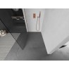 Mexen Kioto Duschwand Walk-in 85 x 200 cm, transparent 8 mm, gebürstetes Kupfer - 800-085-101-65-00