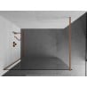 Mexen Kioto Duschwand Walk-in 105 x 200 cm, transparent 8 mm, gebürstetes Kupfer - 800-105-101-65-00