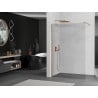 Mexen Kioto Duschwand Walk-in 110 x 200 cm, transparent 8 mm, gebürstetes Kupfer - 800-110-101-65-00