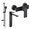 Mexen Alexa DS40 Duschset, schwarz - 71214DS40-70