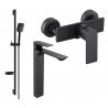Mexen Alexa DS62 Duschset, schwarz - 71214DS62-70