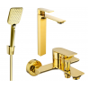 Mexen Alexa R62 Badewannen-Set, Gold - 71213R62-50