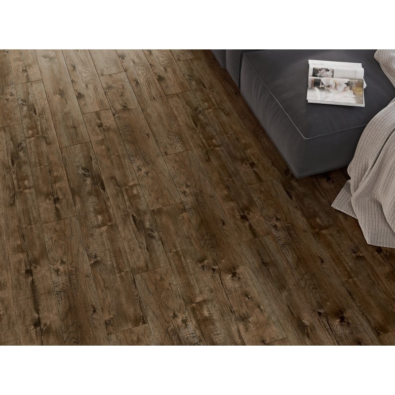 Mexen Orange Beach Vinylplatten 1240 x 182 mm SPC 6,5 mm, IXPE-Unterlage 1,5 mm, 4 V-Fuge, Nussbaum - F1028-1240-182-505-4V1-02