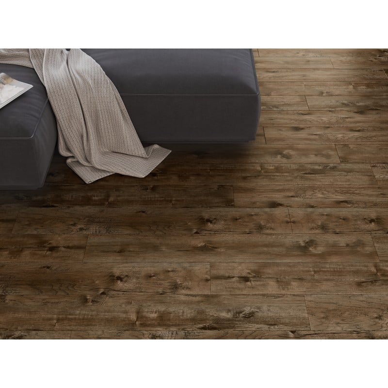 Mexen Orange Beach Vinylplatten 1240 x 182 mm SPC 6,5 mm, IXPE-Unterlage 1,5 mm, 4 V-Fuge, Nussbaum - F1028-1240-182-505-4V1-02