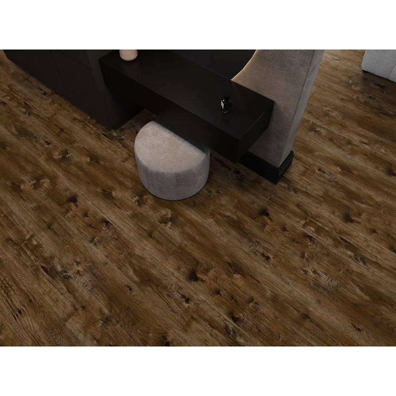 Mexen Mount Vernon Vinylplatten 1240 x 182 mm SPC 6,5 mm, IXPE Unterlage 1,5 mm, 4 V-Fuge, Nussbaum - F1029-1240-182-505-4V1-02