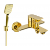 Mexen Alexa R62 Badewannenarmatur mit Duschset, Gold - 7123R62-50