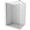 Mexen Kioto Duschwand Walk-in 160 x 200 cm, transparent 8 mm, gebürstet Gun Gray - 800-160-101-66-00
