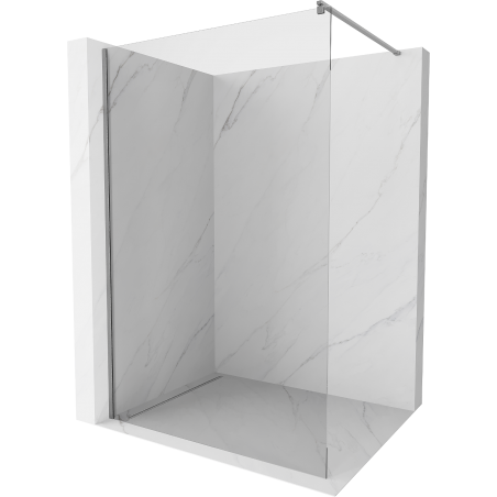 Mexen Kioto Duschwand Walk-in 135 x 200 cm, transparent 8 mm, Gun Metal - 800-135-101-95-00