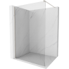 Mexen Kioto Duschwand Walk-in 55 x 200 cm, transparent 8 mm, gebürsteter Nickel - 800-055-101-97-00