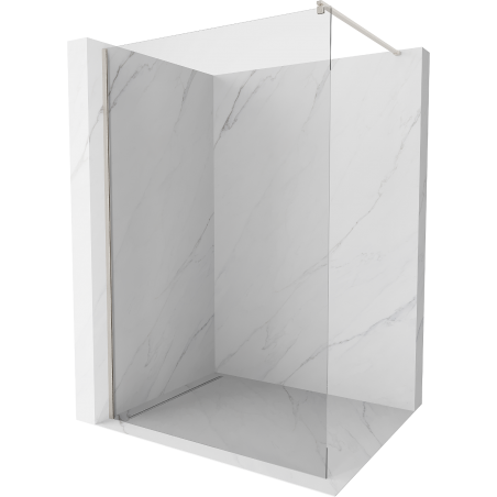 Mexen Kioto Duschwand Walk-in 90 x 200 cm, transparent 8 mm, gebürsteter Nickel - 800-090-101-97-00