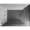 Mexen Kioto Duschwand Walk-in 95 x 200 cm, transparent 8 mm, gebürsteter Nickel - 800-095-101-97-00