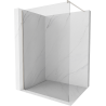 Mexen Kioto Duschwand Walk-in 100 x 200 cm, transparent 8 mm, gebürsteter Nickel - 800-100-101-97-00