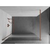 Mexen Kioto Duschwand Walk-in 70 x 200 cm, transparent/gefroren 8 mm, gebürstetes Kupfer - 800-070-101-65-35