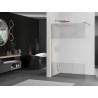 Mexen Kioto Duschwand Walk-in 80 x 200 cm, transparent/frost 8 mm, gebürstetes Kupfer - 800-080-101-65-35