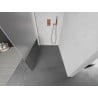 Mexen Kioto Duschwand Walk-in 90 x 200 cm, transparent/gefroren 8 mm, gebürstetes Kupfer - 800-090-101-65-35