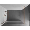 Mexen Kioto Duschwand Walk-in 110 x 200 cm, transparent/frost 8 mm, gebürstetes Kupfer - 800-110-101-65-35