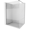 Mexen Kioto Duschwand Walk-in 90 x 200 cm, transparent/frost 8 mm, gebürstet gun gray - 800-090-101-66-35