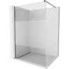 Mexen Kioto Duschwand Walk-in 100 x 200 cm, transparent/frost 8 mm, gebürstetes Gun Gray - 800-100-101-66-35