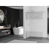 Mexen Kioto Duschwand Walk-in 90 x 200 cm, transparent/eisgrau 8 mm, gebürsteter Nickel - 800-090-101-97-35