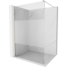 Mexen Kioto Duschwand Walk-in 110 x 200 cm, transparent/Satiniert 8 mm, gebürsteter Nickel - 800-110-101-97-35