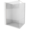 Mexen Kioto Duschwand Walk-in 120 x 200 cm, transparent/gefroren 8 mm, gebürsteter Nickel - 800-120-101-97-35