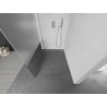 Mexen Kioto Duschwand Walk-in 120 x 200 cm, transparent/gefroren 8 mm, gebürsteter Nickel - 800-120-101-97-35