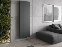 Mexen Line VS20SL Heizung Flach 1600 x 300 mm, zentrale Unterseitige Anschlüsse, 596 W, Anthrazit - W6VS20SL-160-030-66