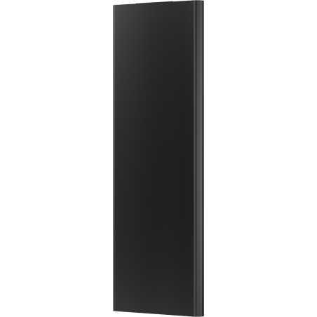 Mexen Flat VR20S Plattenheizkörper 2000 x 400 mm, Untere Mittelanschlüsse, 945 W, Schwarz - W6VR20S-200-040-70