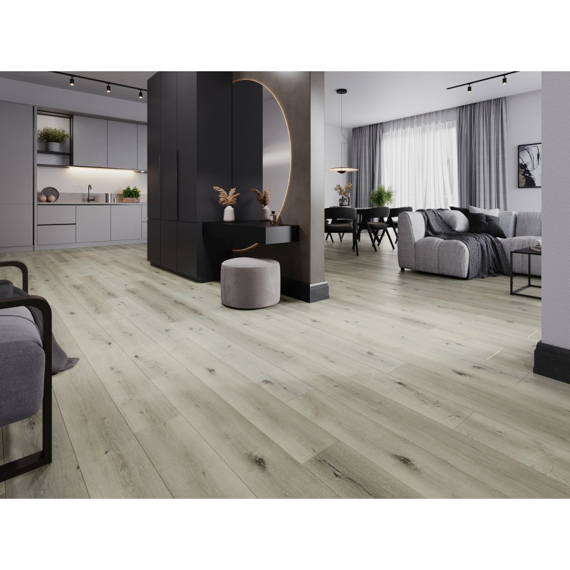 Mexen Silver Lake Vinylplatten 1240 x 182 mm SPC 6,5 mm, IXPE Unterlage 1,5 mm, 4 V-Fuge, Eiche - F1034-1240-182-505-4V1-01