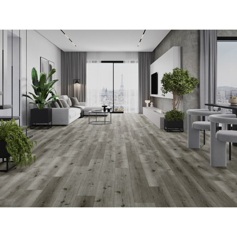 Mexen Lago Vista Vinylplatten 1240 x 182 mm SPC 6,5 mm, IXPE Unterlage 1,5 mm, 4 V-Fuge, Eiche - F1035-1240-182-505-4V1-01