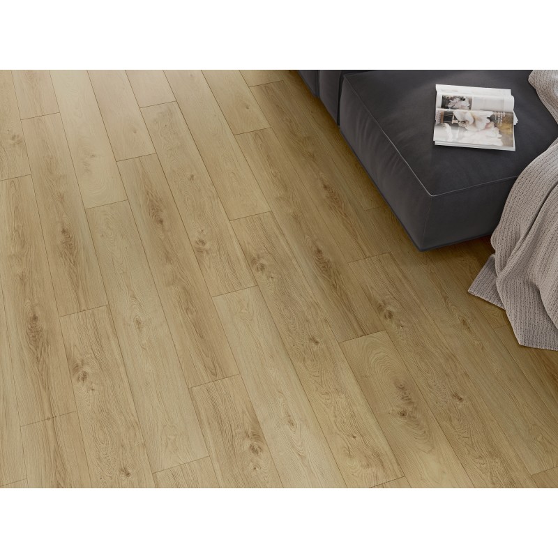 Mexen Anniston Vinylplatten 1240 x 182 mm SPC 6,5 mm, IXPE-Unterlage 1,5 mm, 4 V-Fuge, Eiche - F1038-1240-182-505-4V1-01