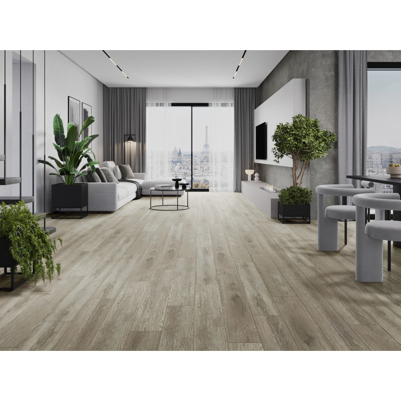Mexen Sky Valley Vinylplatten 1240 x 182 mm SPC 6,5 mm, IXPE-Unterlage 1,5 mm, 4 V-Fuge, Eiche - F1040-1240-182-505-4V1-01