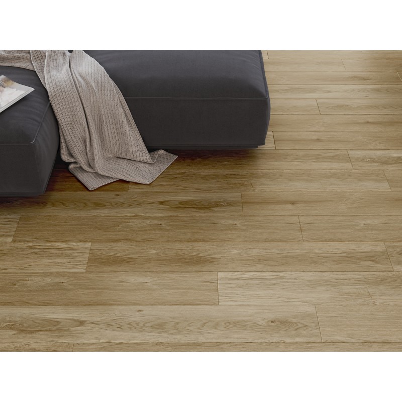 Mexen Manhattan Vinylplatten 1240 x 182 mm SPC 6,5 mm, IXPE-Unterlage 1,5 mm, 4 V-Fuge, Eiche - F1041-1240-182-505-4V1-01