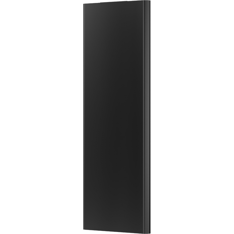 Mexen Flat VR20S Flachheizkörper 1800 x 600 mm, untere mittlere Anschluss, 1308 W, schwarz - W6VR20S-180-060-70