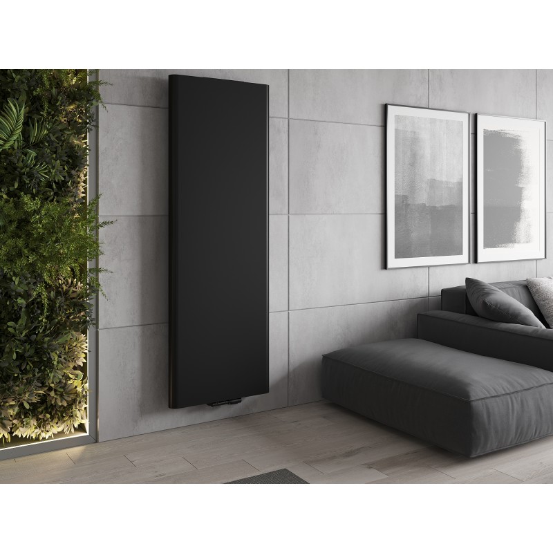 Mexen Flat VR20S Plattenheizkörper 2000 x 600 mm, untere mittlere Anschluss, 1417 W, schwarz - W6VR20S-200-060-70