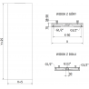 Mexen Flat VS20S Plattenheizkörper 2000 x 400 mm, untere mittige Anschluss, 945 W, schwarz - W6VS20S-200-040-70