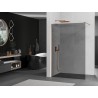 Mexen Kioto Duschabtrennung Walk-in 70 x 200 cm, Graphit 8 mm, gebürstetes Kupfer - 800-070-101-65-40