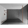 Mexen Kioto Duschabtrennung Walk-in 70 x 200 cm, Graphit 8 mm, gebürstetes Kupfer - 800-070-101-65-40