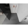 Mexen Kioto Duschwand Walk-in 120 x 200 cm, grafit 8 mm, gebürstetes Kupfer - 800-120-101-65-40
