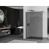 Mexen Kioto Duschwand Walk-in 140 x 200 cm, grafit 8 mm, gebürstet Pistole Grau - 800-140-101-66-40