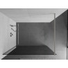 Mexen Kioto Duschwand Walk-in 70 x 200 cm, Graphit 8 mm, gebürsteter Nickel - 800-070-101-97-40