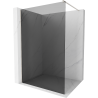 Mexen Kioto Duschwand Walk-in 70 x 200 cm, Graphit 8 mm, gebürsteter Nickel - 800-070-101-97-40