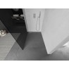 Mexen Kioto Duschwand Walk-in 80 x 200 cm, Graphit 8 mm, gebürsteter Nickel - 800-080-101-97-40