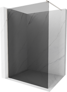 Mexen Kioto Duschwand Walk-in 120 x 200 cm, graphit 8 mm, gebürsteter Nickel - 800-120-101-97-40